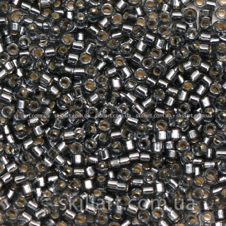 Бисер DB-48 Miyuki Delica Beads 11/0 (блестящий, темное серебро)